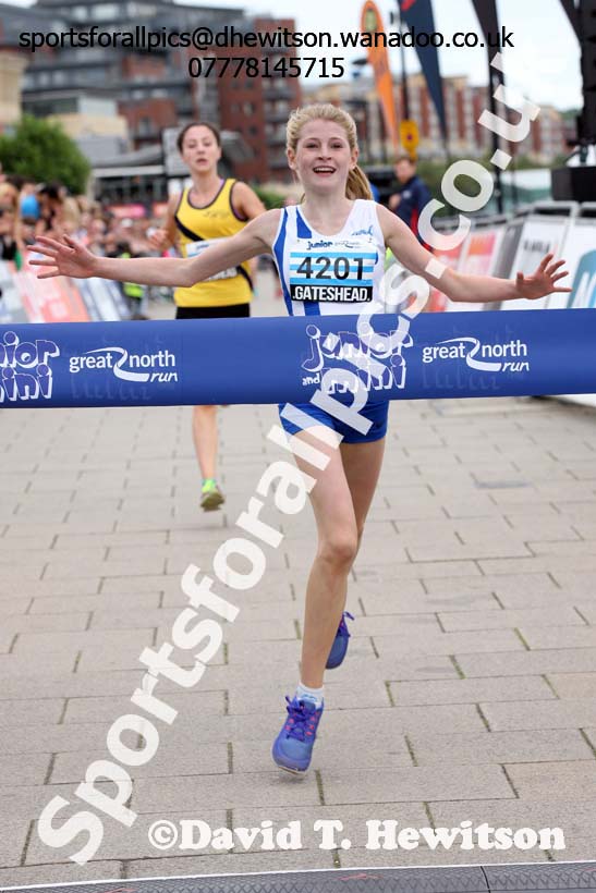 Girls Junior Great  North Run, Newcastle/Gateshead. Photo: David T. Hewitson/Sports for All Pics